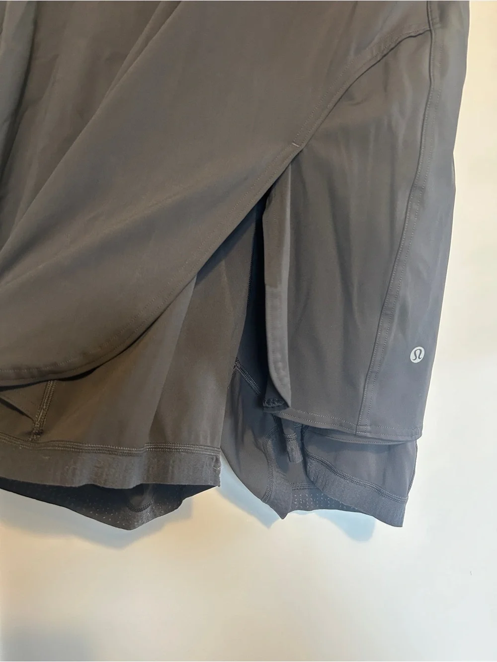 Lululemon Nulux Long-Sleeve Tennis Dress graphite gray size 14